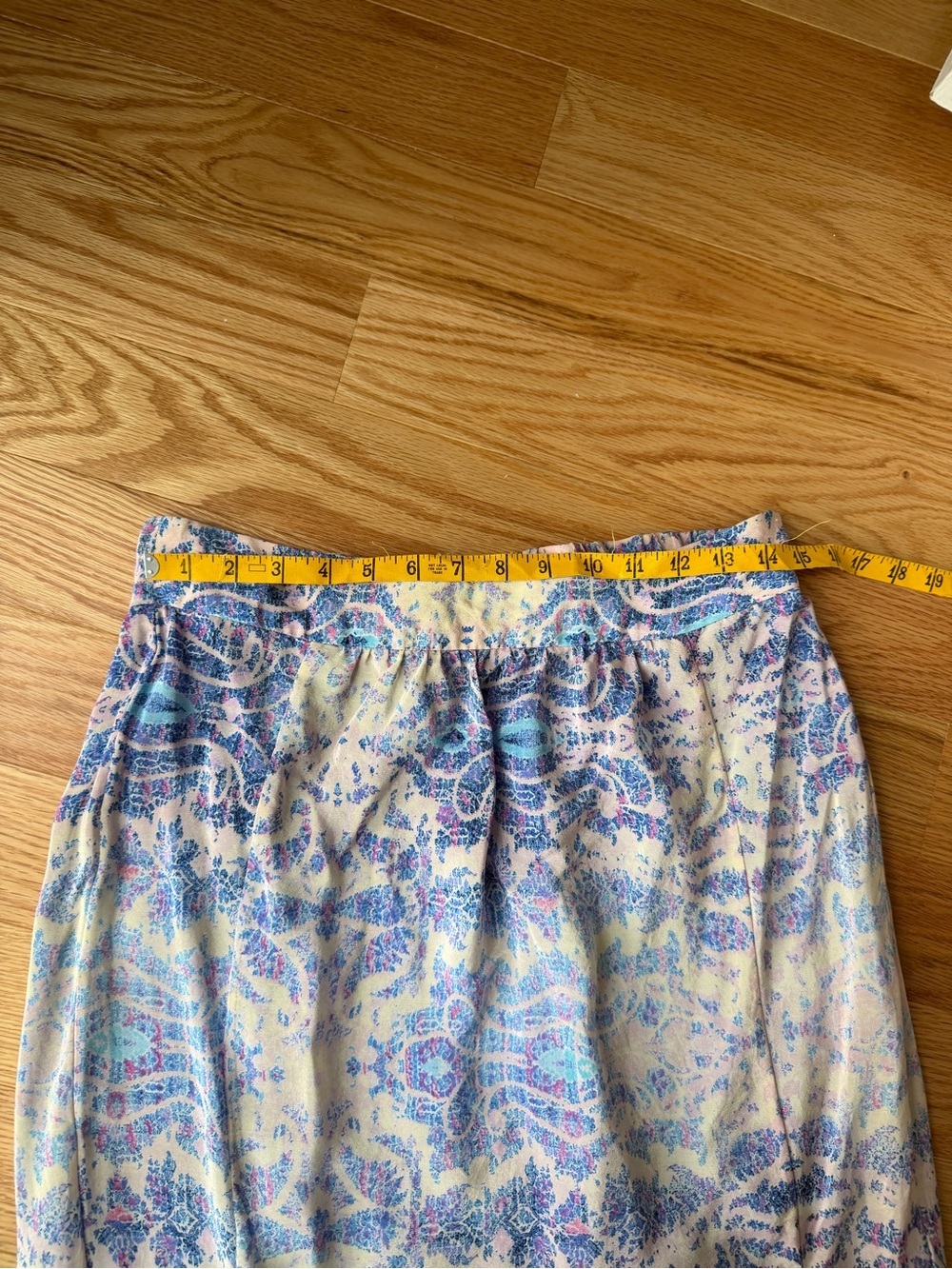 Maeve Anthropologie 100% Silk Paisley Maxi Skirt Double Slit Size Small - Picture 8 of 10